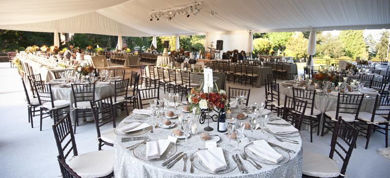 Elegant Outdoor Wedding Tents Tables & Chairs in Stow, Massachusetts